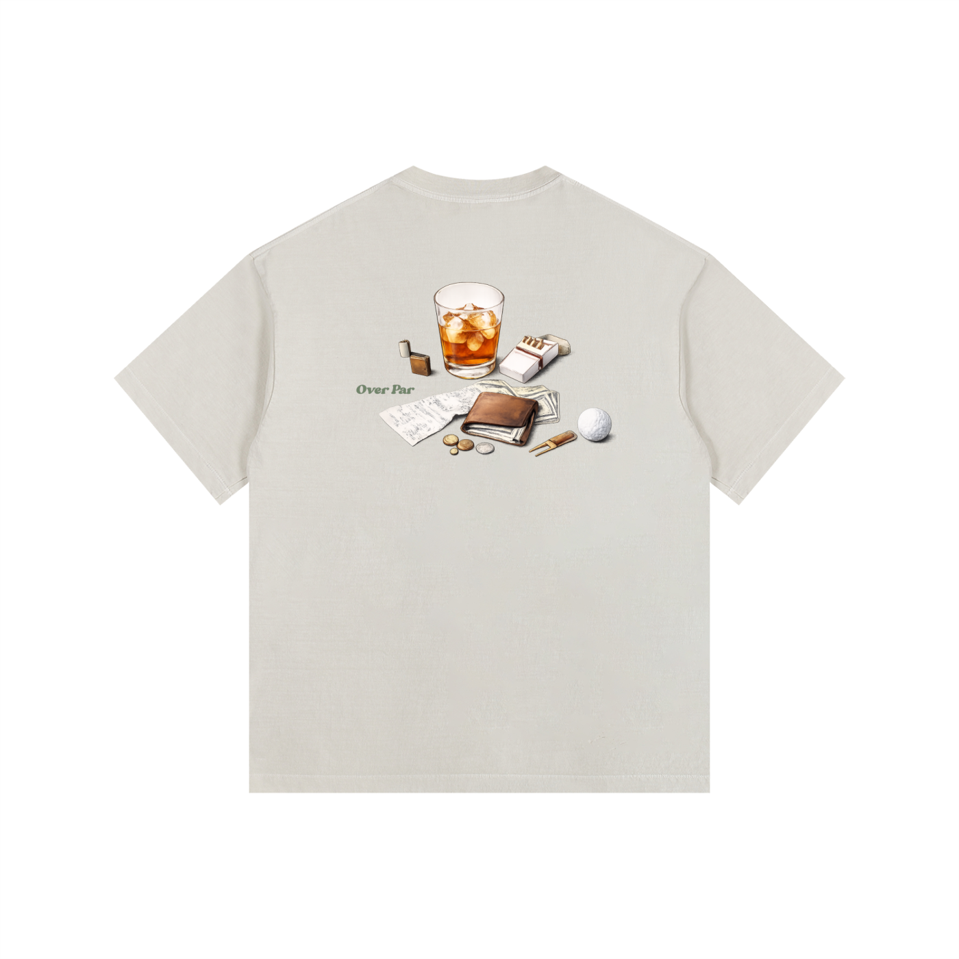 "Clubhouse Hours" Vintage Washed Oversized T-Shirt