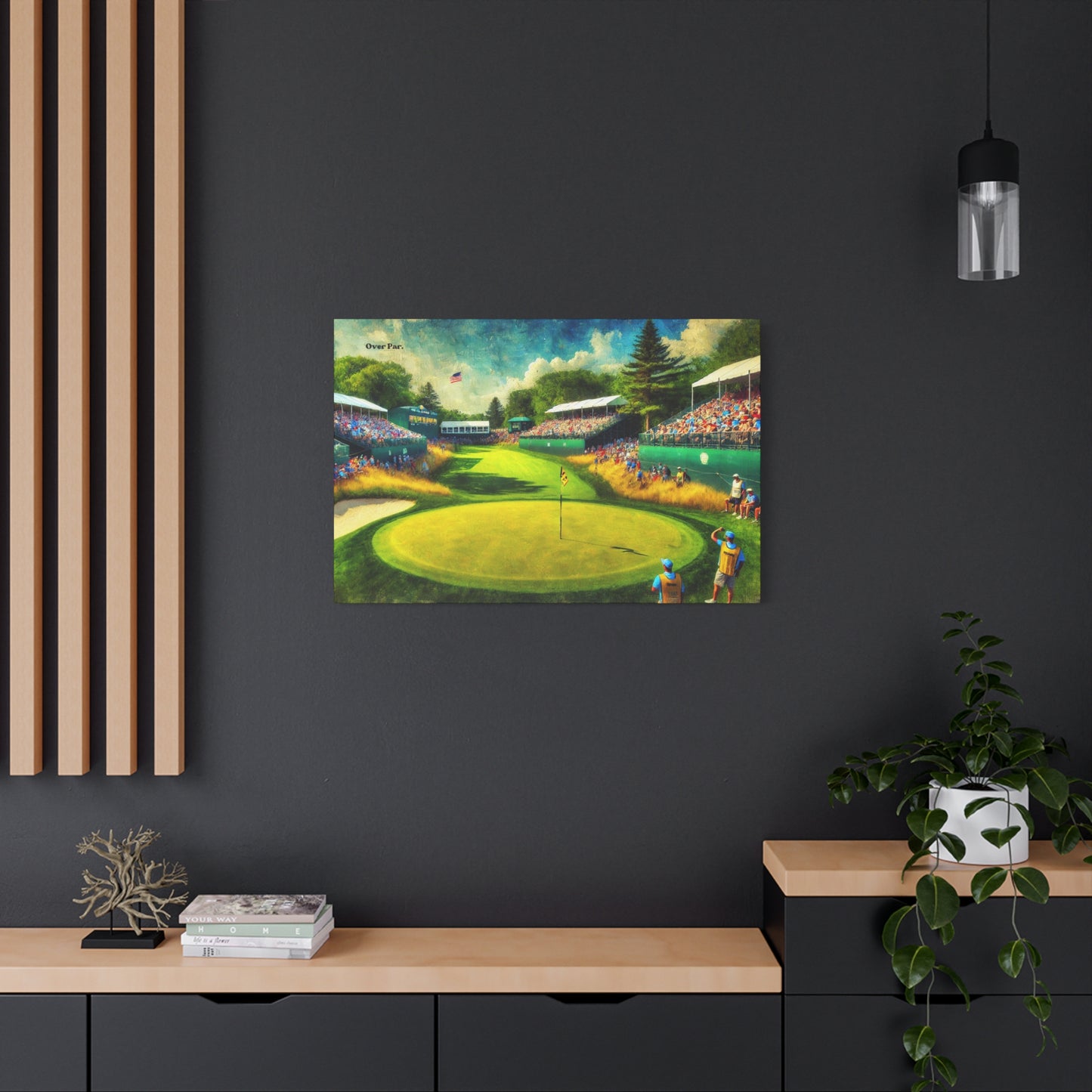 “Birdie at the last” Canvas Print