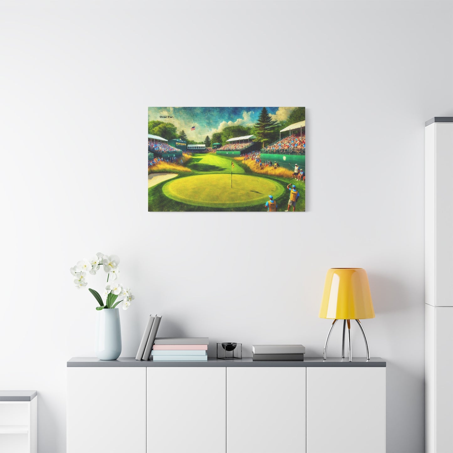 “Birdie at the last” Canvas Print