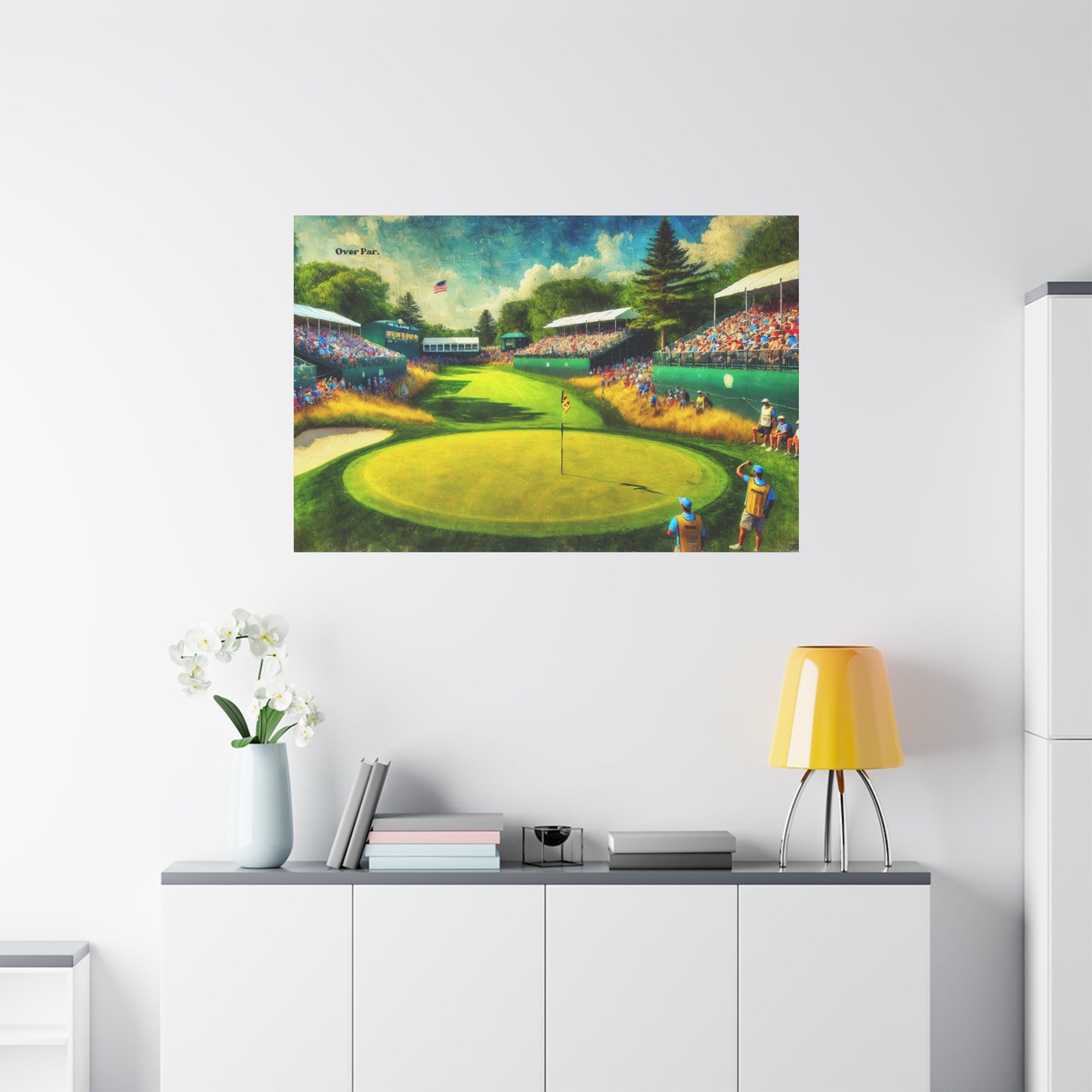 “Birdie at the last” Canvas Print