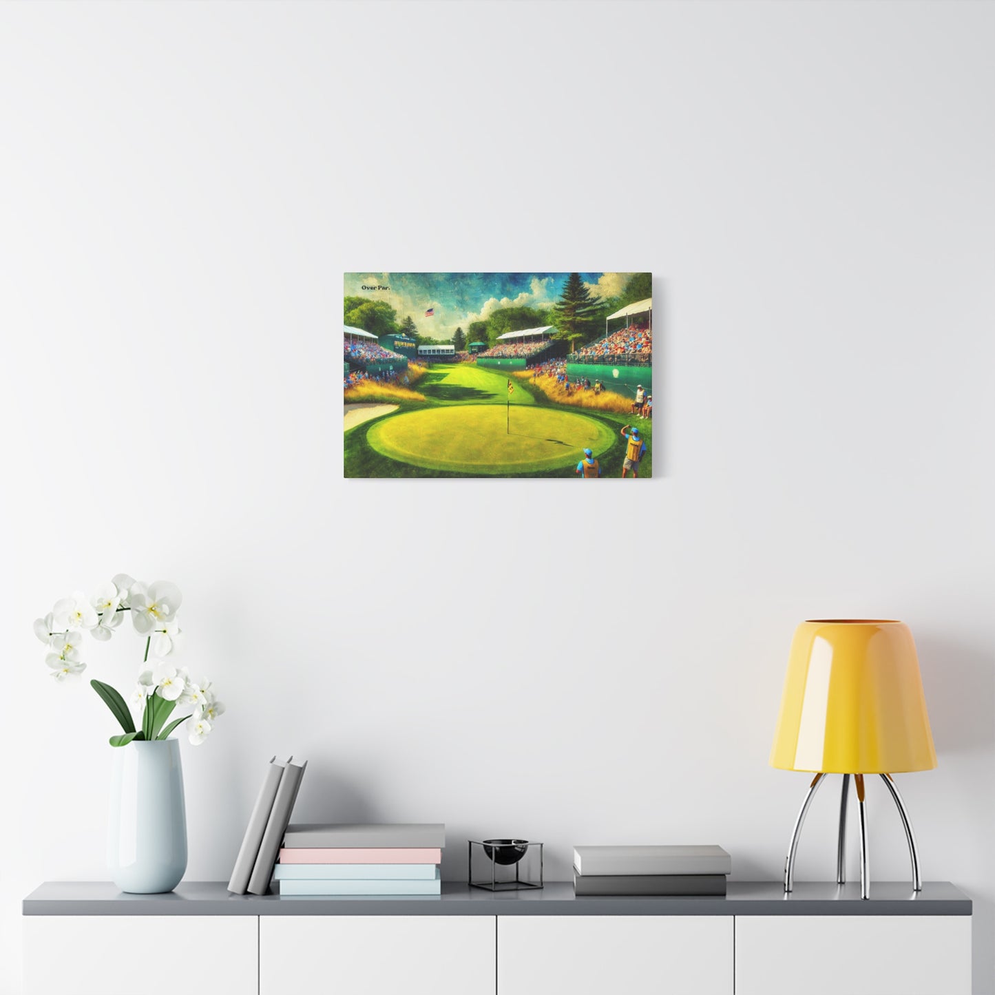 “Birdie at the last” Canvas Print