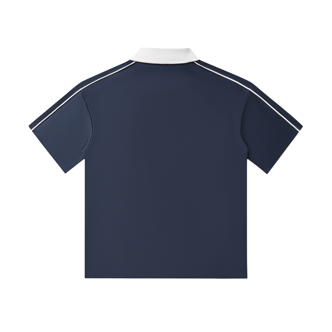 Up Down Collar Polo Shirt
