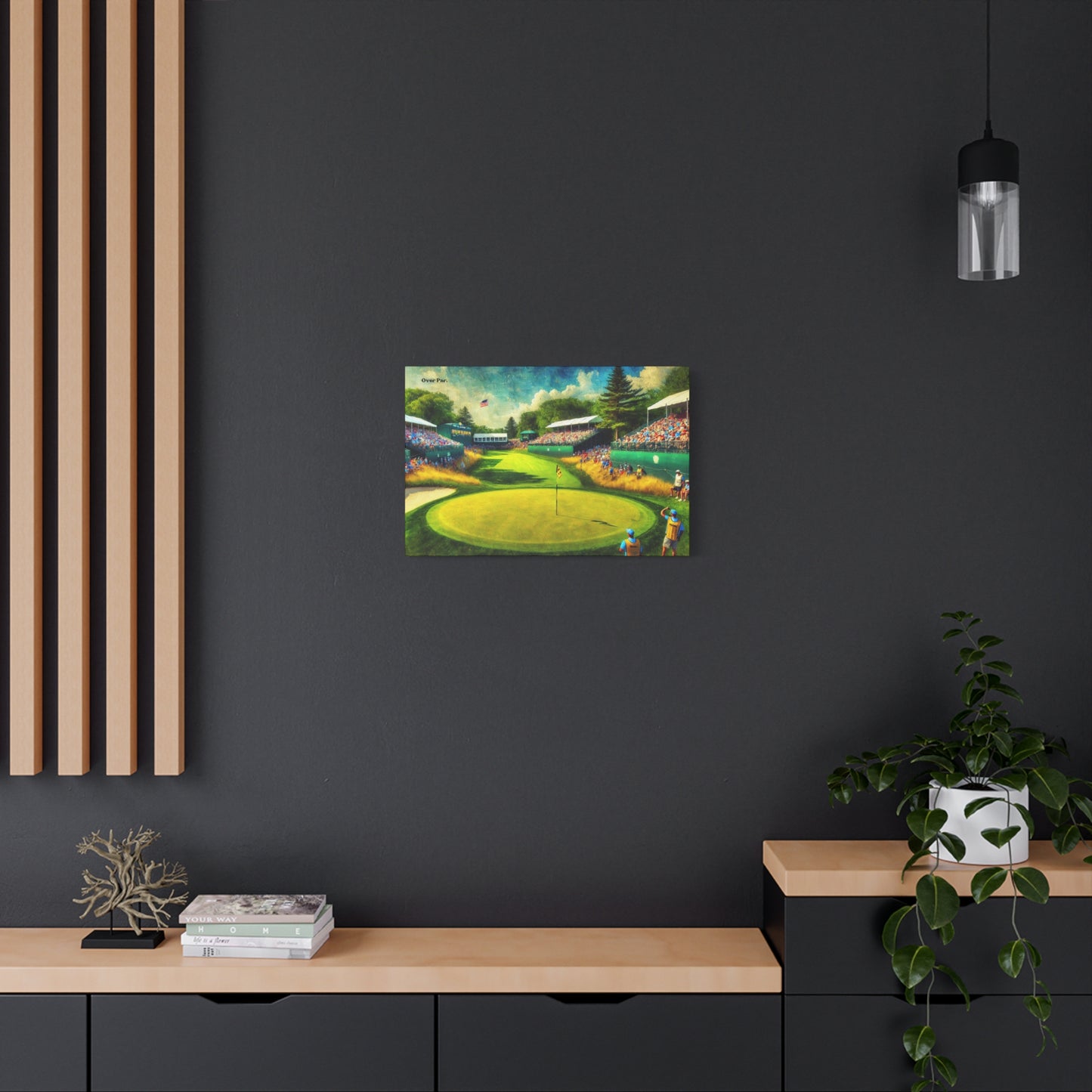 “Birdie at the last” Canvas Print