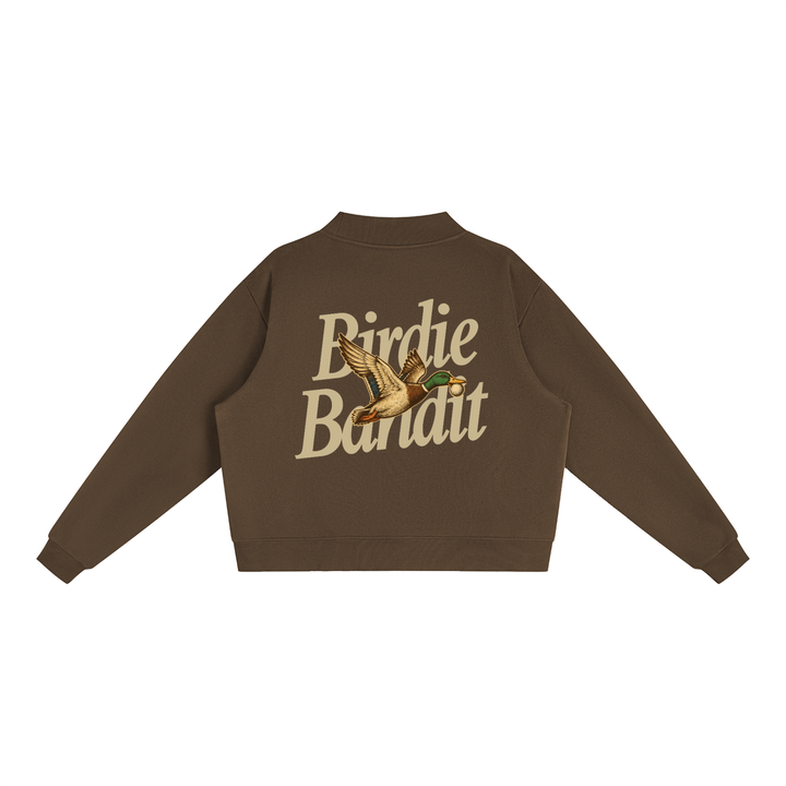 Birdie Bandit Mock Neck Crew Sweatshirt