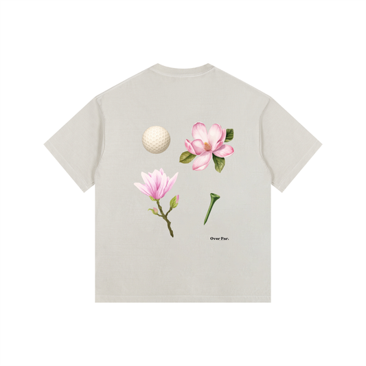 “Magnolia Club” Vintage Washed Oversized T-Shirt