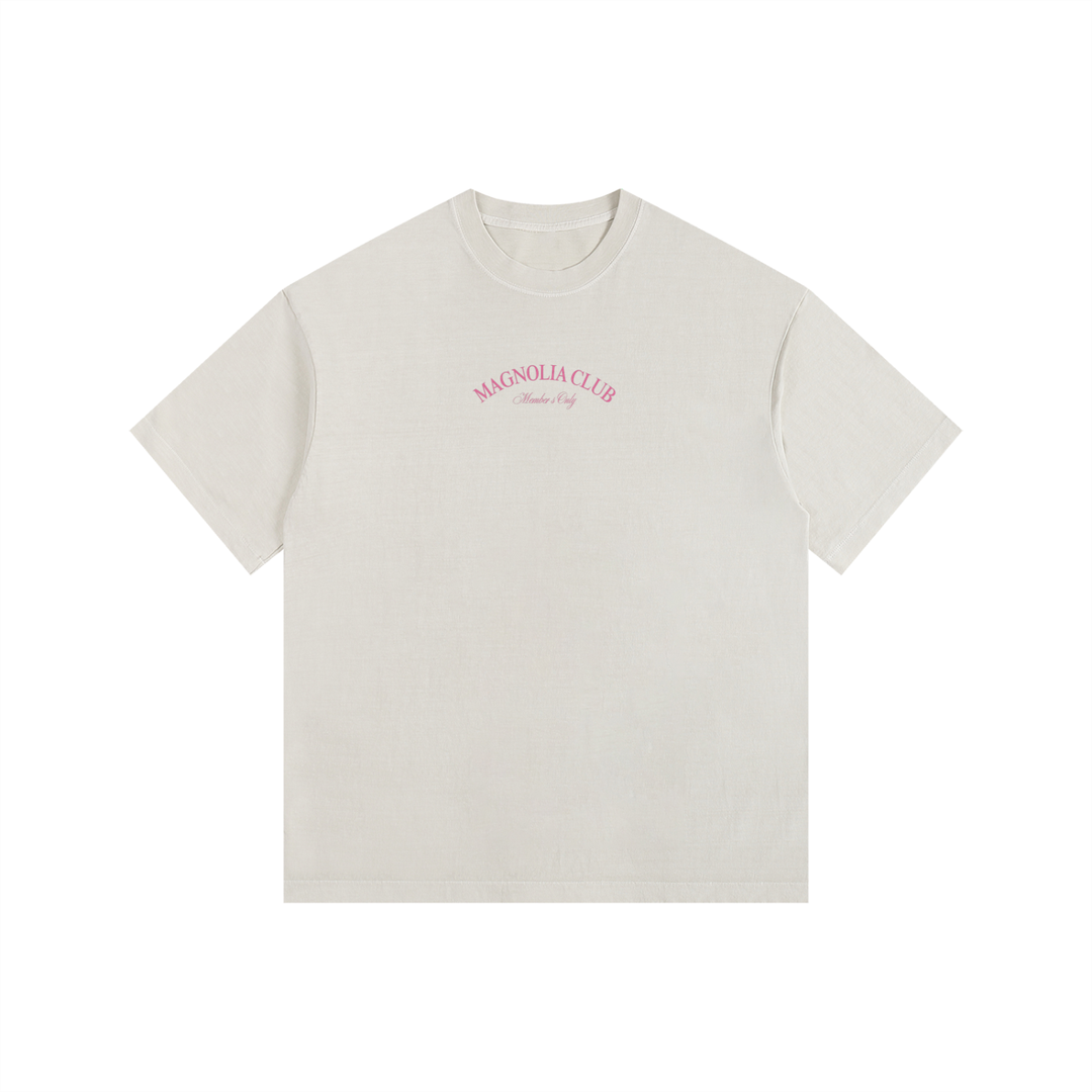Magnolia Club Vintage Washed Oversized T-Shirt