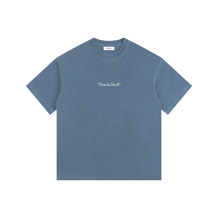 "Time to tee it" Vintage Oversized T-Shirt
