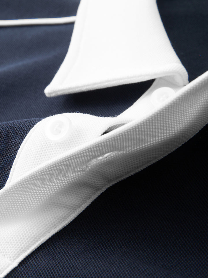 Up Down Collar Polo Shirt